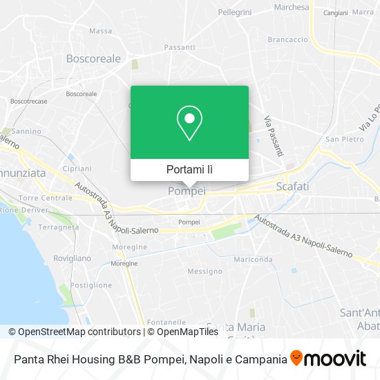 Mappa Panta Rhei Housing B&B Pompei
