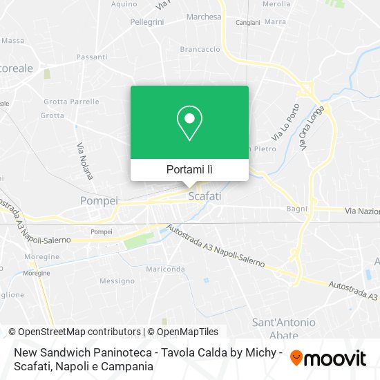 Mappa New Sandwich Paninoteca - Tavola Calda by Michy - Scafati