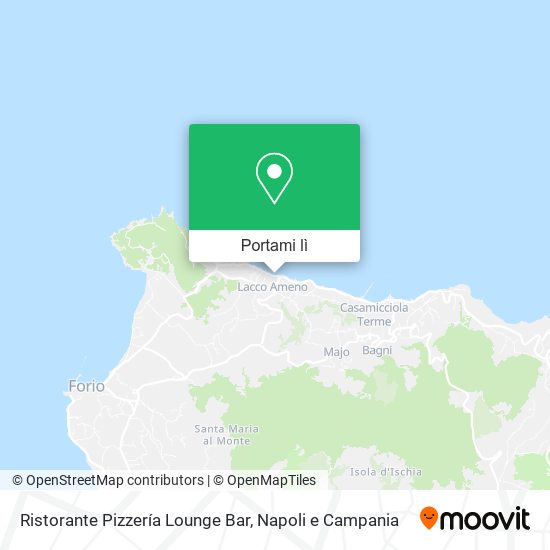 Mappa Ristorante Pizzería Lounge Bar