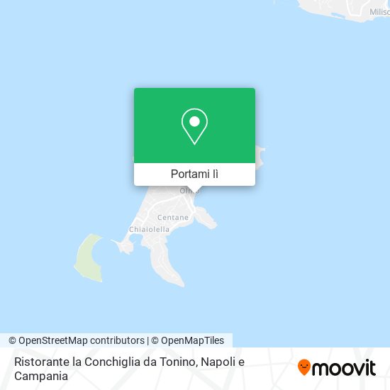 Mappa Ristorante la Conchiglia da Tonino