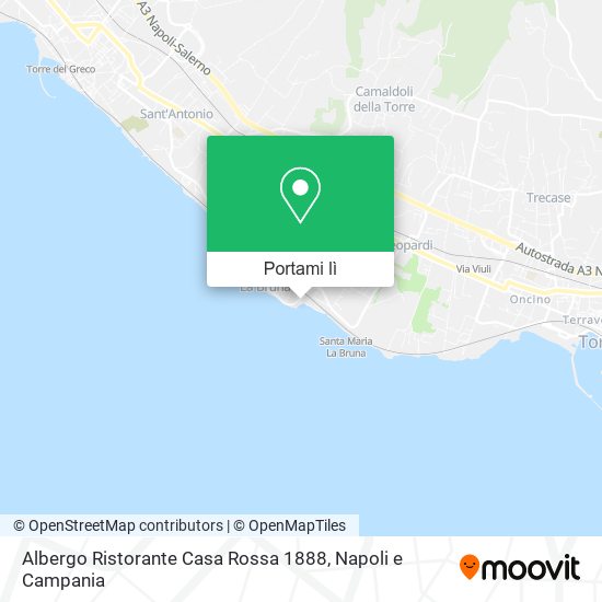 Mappa Albergo Ristorante Casa Rossa 1888