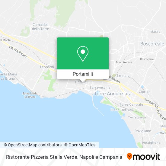 Mappa Ristorante Pizzeria Stella Verde