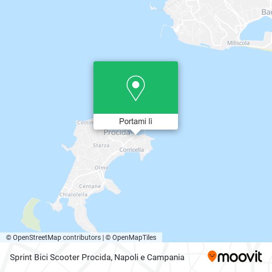Mappa Sprint Bici Scooter Procida
