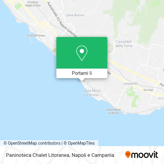 Mappa Paninoteca Chalet Litoranea