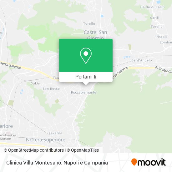 Mappa Clinica Villa Montesano