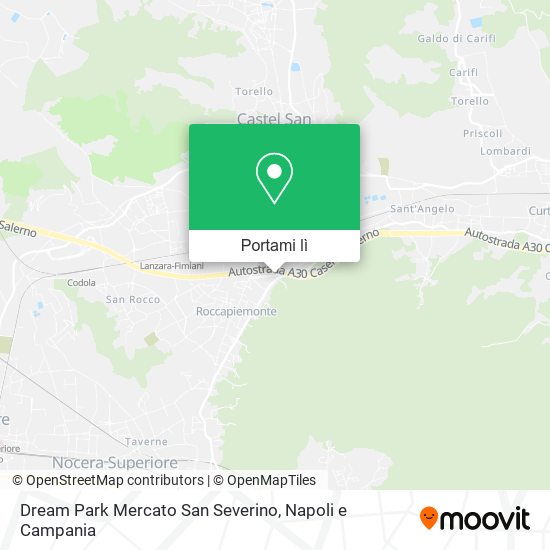 Mappa Dream Park Mercato San Severino