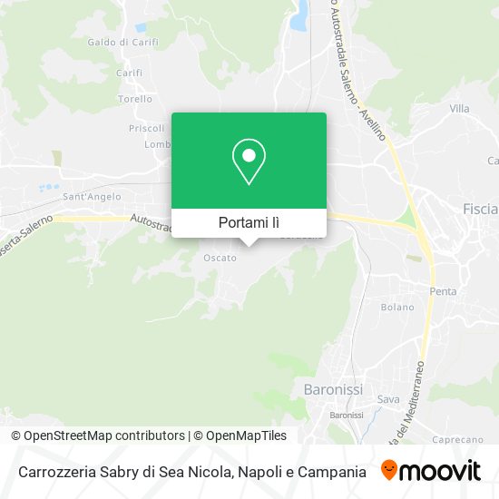 Mappa Carrozzeria Sabry di Sea Nicola