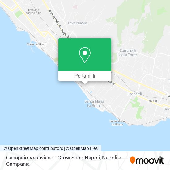 Mappa Canapaio Vesuviano - Grow Shop Napoli