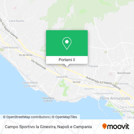 Mappa Campo Sportivo la Ginestra