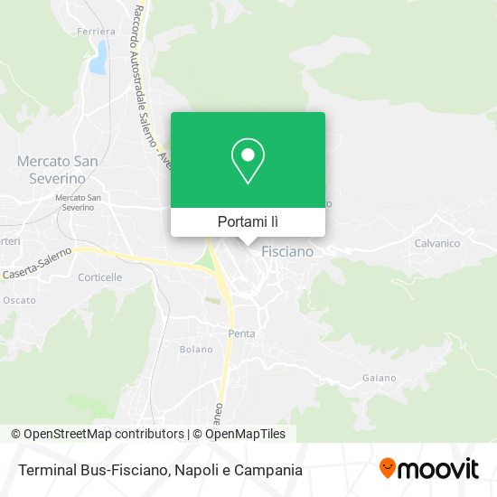 Mappa Terminal Bus-Fisciano