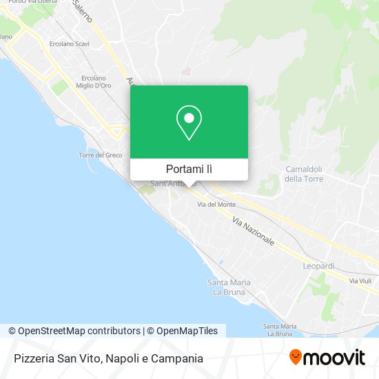 Mappa Pizzeria San Vito