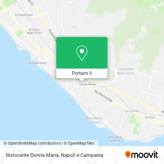 Mappa Ristorante Donna Maria