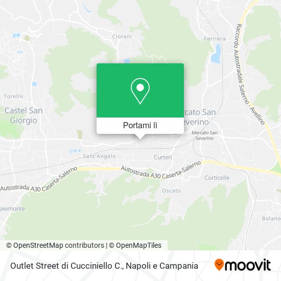 Mappa Outlet Street di Cucciniello C.