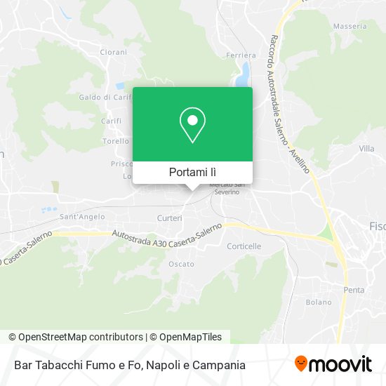 Mappa Bar Tabacchi Fumo e Fo