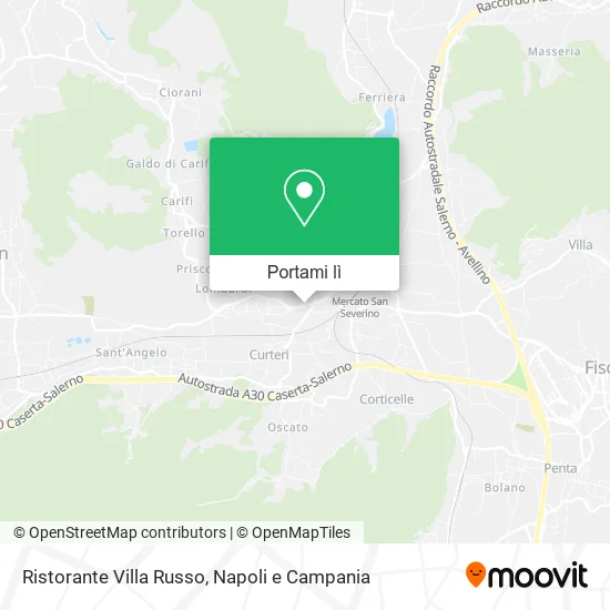 Mappa Ristorante Villa Russo