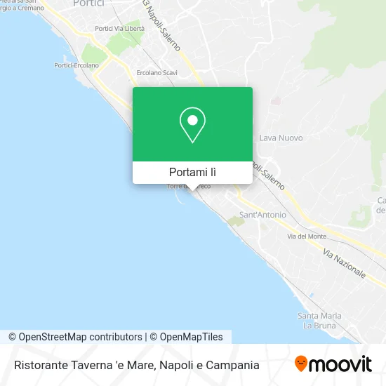 Mappa Ristorante Taverna 'e Mare