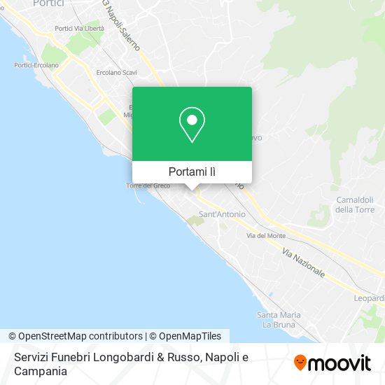 Mappa Servizi Funebri Longobardi & Russo