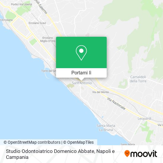 Mappa Studio Odontoiatrico Domenico Abbate