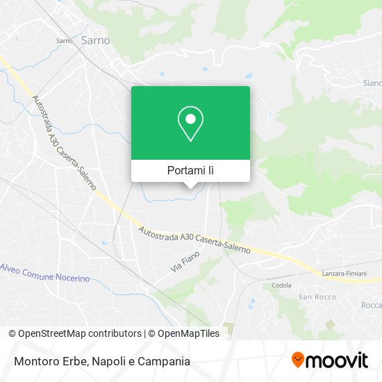 Mappa Montoro Erbe