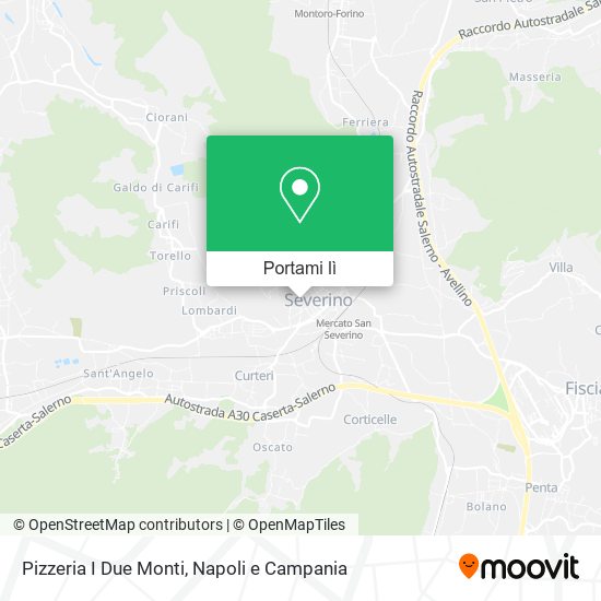 Mappa Pizzeria I Due Monti