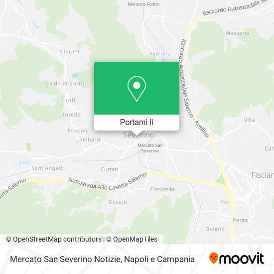 Mappa Mercato San Severino Notizie