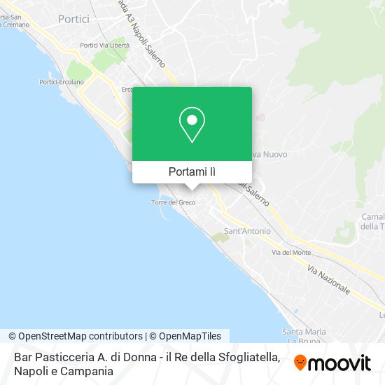 Mappa Bar Pasticceria A. di Donna - il Re della Sfogliatella