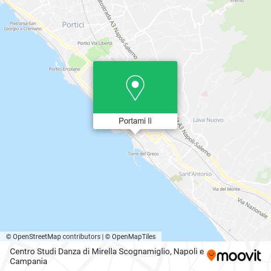 Mappa Centro Studi Danza di Mirella Scognamiglio