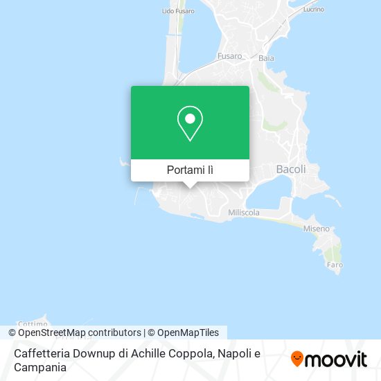 Mappa Caffetteria Downup di Achille Coppola