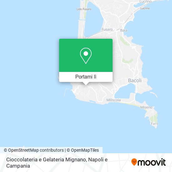 Mappa Cioccolateria e Gelateria Mignano