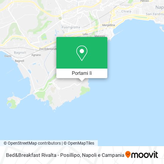 Mappa Bed&Breakfast Rivalta - Posillipo