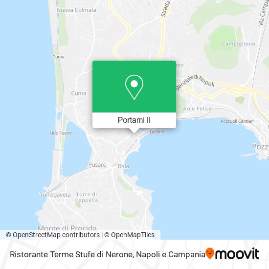Mappa Ristorante Terme Stufe di Nerone