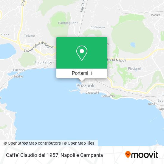 Mappa Caffe' Claudio dal 1957