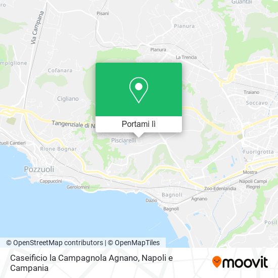 Mappa Caseificio la Campagnola Agnano