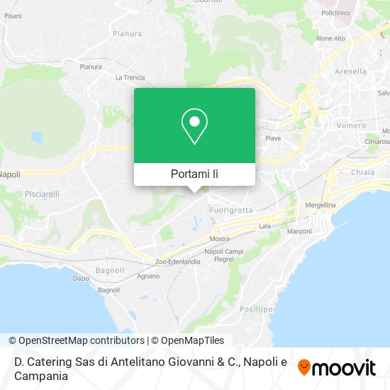 Mappa D. Catering Sas di Antelitano Giovanni & C.