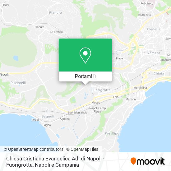 Mappa Chiesa Cristiana Evangelica Adi di Napoli - Fuorigrotta