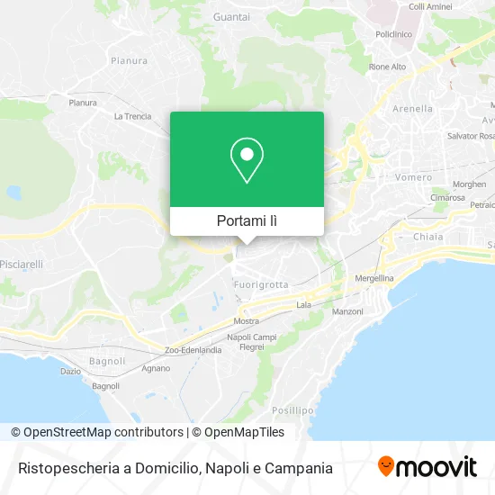 Mappa Ristopescheria a Domicilio