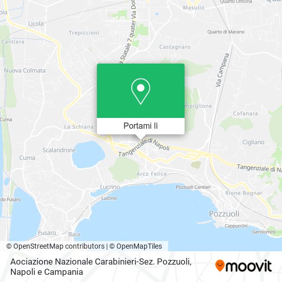 Mappa Aociazione Nazionale Carabinieri-Sez. Pozzuoli