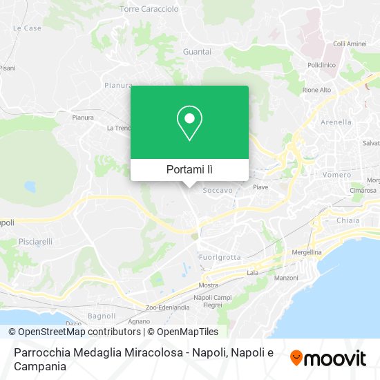 Mappa Parrocchia Medaglia Miracolosa - Napoli