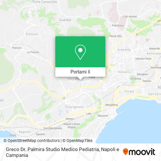 Mappa Greco Dr. Palmira Studio Medico Pediatria