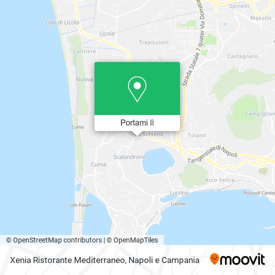 Mappa Xenia Ristorante Mediterraneo
