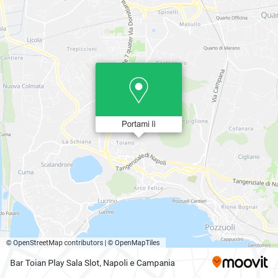 Mappa Bar Toian Play Sala Slot