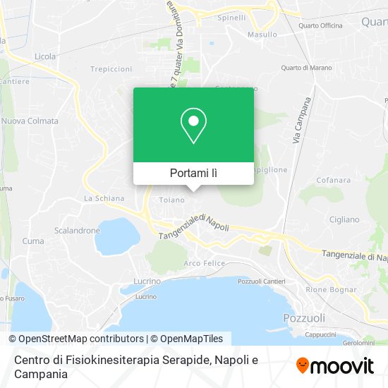 Mappa Centro di Fisiokinesiterapia Serapide