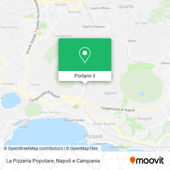 Mappa La Pizzeria Popolare