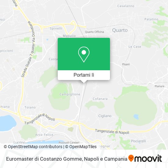 Mappa Euromaster di Costanzo Gomme