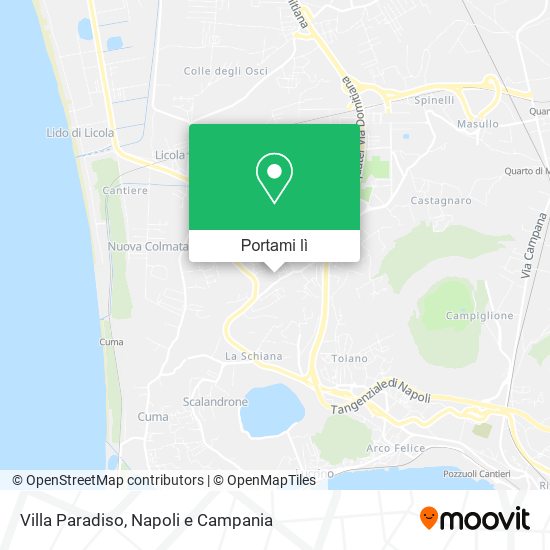 Mappa Villa Paradiso