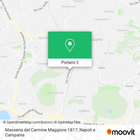 Mappa Masseria del Carmine Maggiore 1817