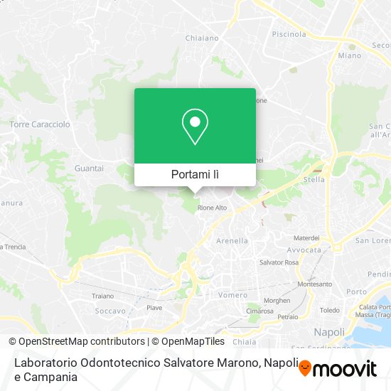 Mappa Laboratorio Odontotecnico Salvatore Marono