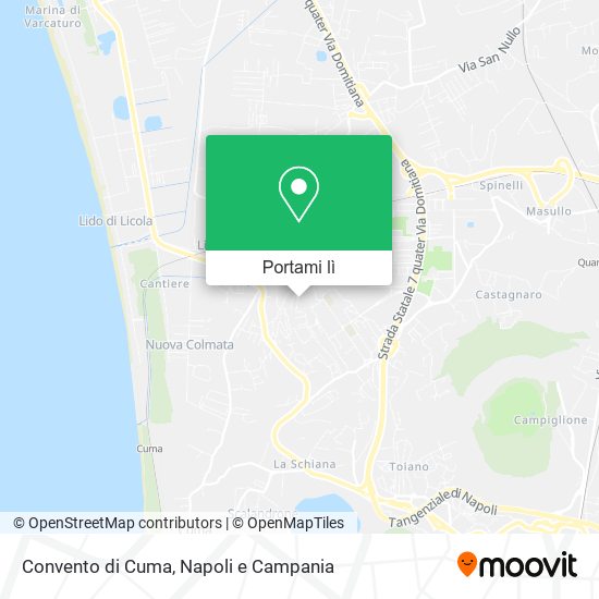 Mappa Convento di Cuma
