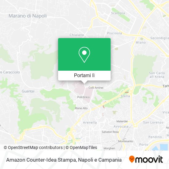 Mappa Amazon Counter-Idea Stampa