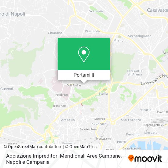 Mappa Aociazione Impreditori Meridionali Aree Campane
